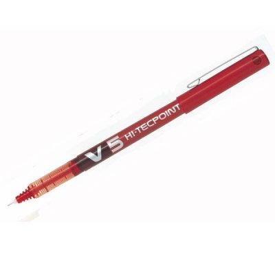 Rotulador de Tinta Líquida Pilot V5/ 0.5mm/ Rojo