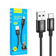 Cable Usb-A a Usb-C 3.0A 2metro Hoco X89 Negro