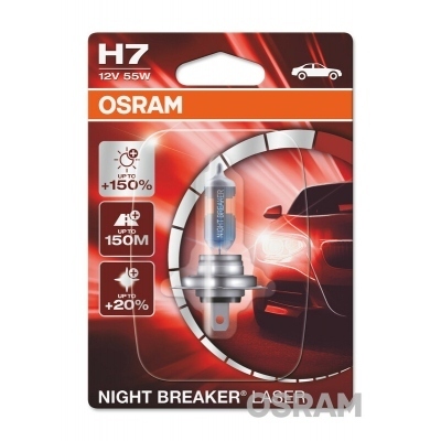 OSRAM Night Breaker Laser H7 Light Bulbs 12V 55W - x1 64210NL