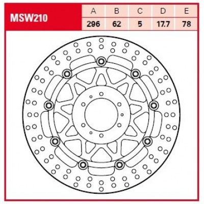 Discos de freno TRW MSW210