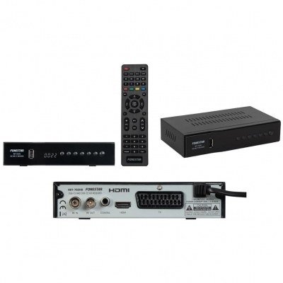Receptor tdt sobremesa fonestar rdt - 762hd - dvb - t2 - dvb - c2 hd - usb - hdmi - euroconector - audio digital coaxial - dolby d+ dolby digital - rca - mando a distancia - grabador