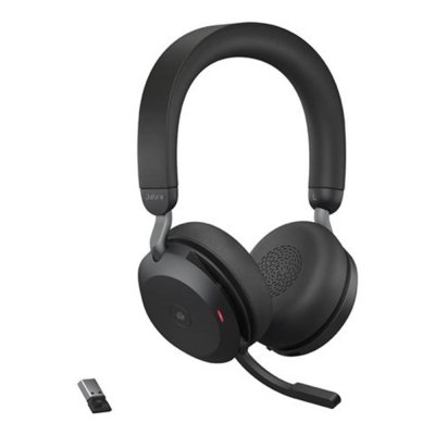 Auriculares jabra evolve2 75 ms stereo inalambrico negro