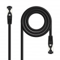 Nanocable Cable red Cat. 8.1 2GHZ SSTP Negro 3m