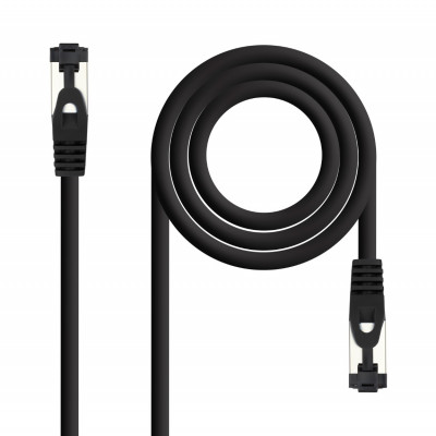 Nanocable Cable red Cat. 8.1 2GHZ SSTP Negro 3m