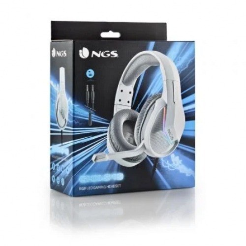 Auriculares Gaming con Micrófono NGS GHX-515/ Jack 3.5/ Blancos
