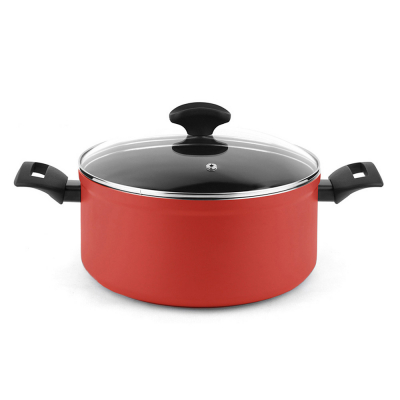 Olla maxima + tapa roja aluminio ø20 x 10 cm