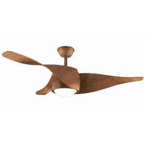 Ventilador de techo Cecotec AERO 5290, motor DC 40W, luz LED, 6 velocidades, 3 aspas 132cm, EnergySilence, blackwood