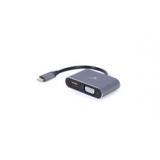 Cablexpert A-USB3C-HDMIVGA-01 Adaptador gráfico USB Gris