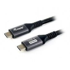 Cable EQUIP USB-C/M a USB-C/M 2m Negro (EQ128382)