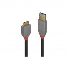 Lindy 36768 cable USB 3 m USB 3.2 Gen 1 (3.1 Gen 1) USB A Micro-USB B Negro