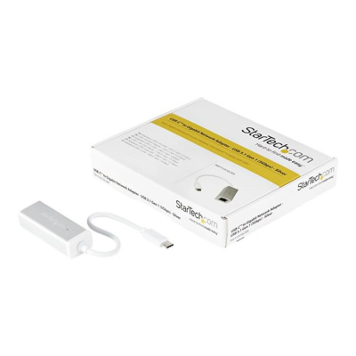 Adaptador usb tipo c a rj45 startech macho - hembra plata