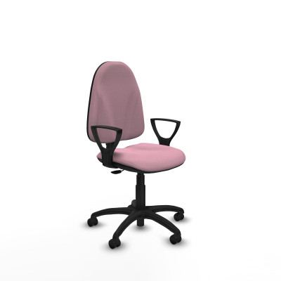 Algarra CP bali rosa brazos fijos base poliamida ruedas engomadas 50mm