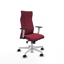 Piqueras y Crespo Albacete direcci?n sincro bali granate brazos 1D blancos base blanca ruedas 65 nailon