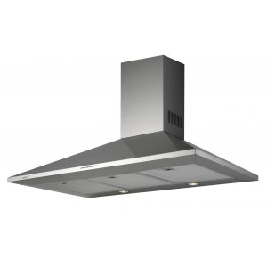 Campana decorativa de pared piramidal Cata BETA 1200 X, 120 cm, 850 m3/h, clase A, 3 velocidades + intensiva, 67dB, ref. 02157309, acero inox