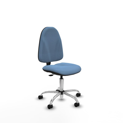 Algarra CP bali azul cielo base cromada ruedas nailon 50mm