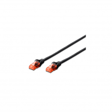 LATIGUILLO RJ45 CAT 6 3 MT EWENT NEGRO EW-6U-030BK