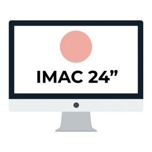 Apple iMac 24 Retina 4.5K/ Chip M1 CPU 8 Núcleos/ 8GB/ 256GB/ GPU 7 Núcleos / Rosa