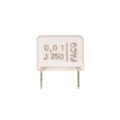 Condensador Poliester 10nF 250Vdc R10mm