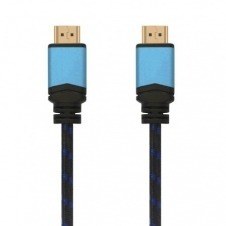 Cable HDMI 2.0 4K Aisens A120-0360/ HDMI Macho - HDMI Macho/ 10m/ Negro/ Azul
