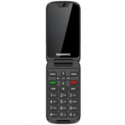Teléfono Móvil Daewoo DW8005 para Personas Mayores/ 4G/ Negro