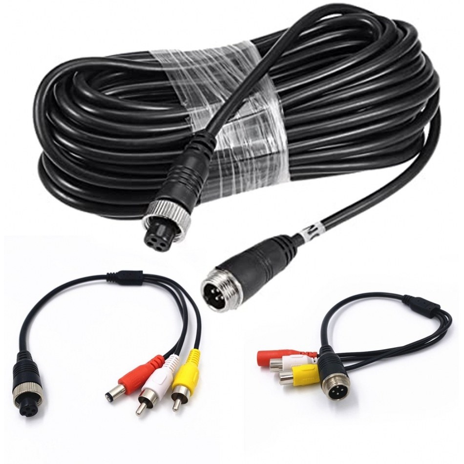 Cable para Camara Trasera HD 4Din 15m