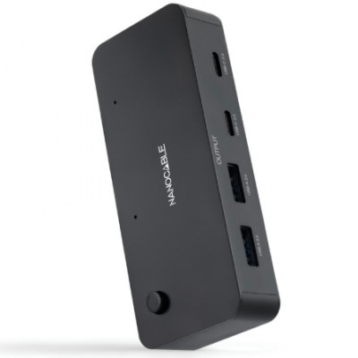 Switch Conmutador USB Nanocable 10.12.0011/ 2x USB/ 2x USB Tipo-C