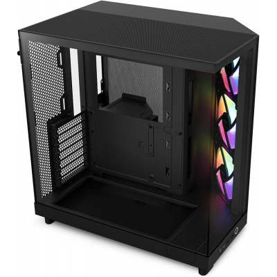 Caja Atx NZXT H6 Flow RGB Negro