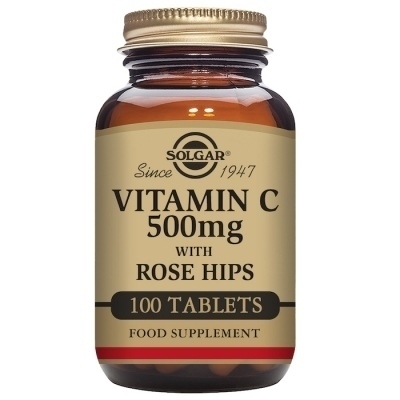 Solgar Vitamina C Rose Hips 500mg 100 Comprimidos
