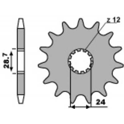 PBR Steel Standard Front Sprocket 526 - 530 526.15.18NC