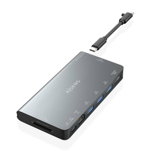 Aisens - Usb-C Dock 8 En 1, Usb-C A 1Xhdmi, 1Xrj45, 3Xusb-A, 1Xusb-C D