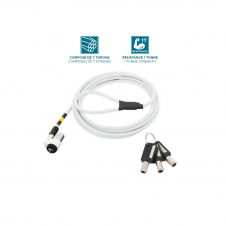 Mobilis 001325 cable antirrobo Blanco 1,8 m