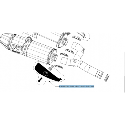 Componentes de recambio AKRAPOVIC P-HSS13R1R/A1