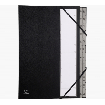 56090E lengüeta de índice Separador alfabético con pestaña Negro