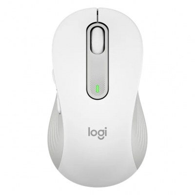 Mouse raton logitech m650 grande optico wireless inalambrico blanco crudo