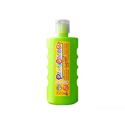 BOTE ERG. TEMPERA LIQ. PLAYCOLOR 1000ML VERDE CL