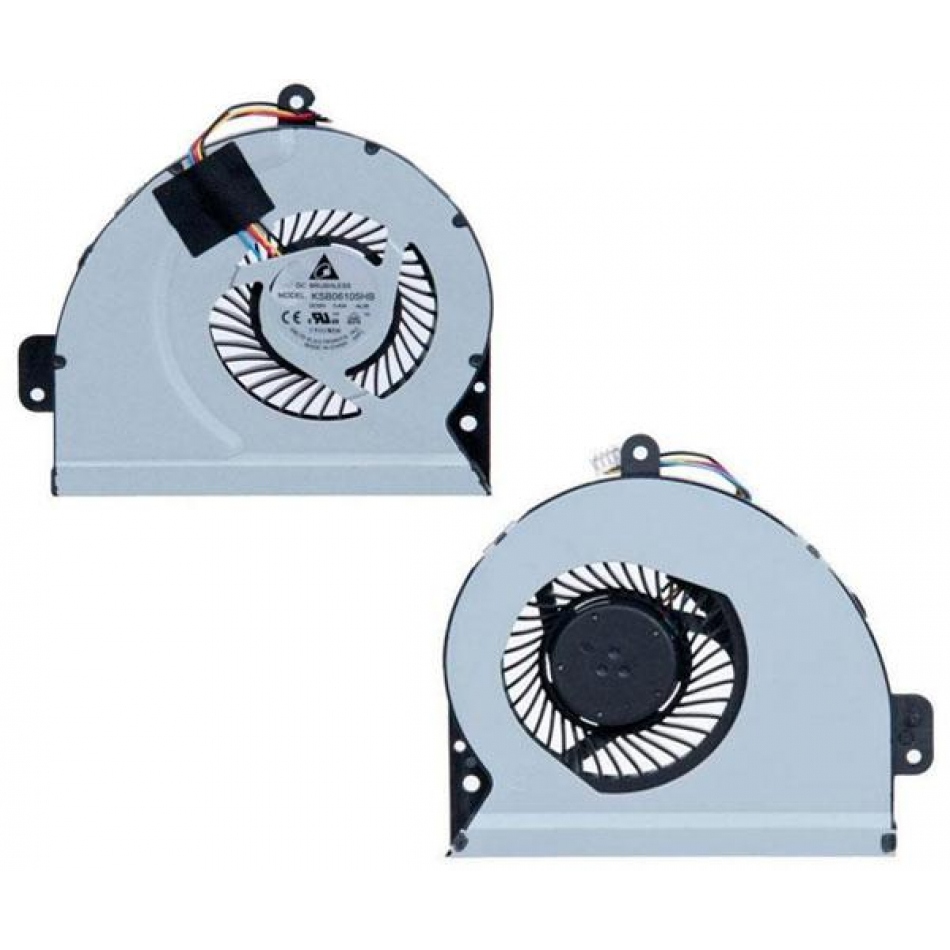 Ventilador para portatil Asus a43 / k43 / x54h / k53sj / intel 4 pines