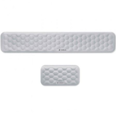 Pack de 2 Reposamuñecas Subblim Ergo AirPadding/ Plateadas