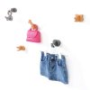 Set de 5 colgadores infantiles de animales madera/antracita · Animals H190-M9558