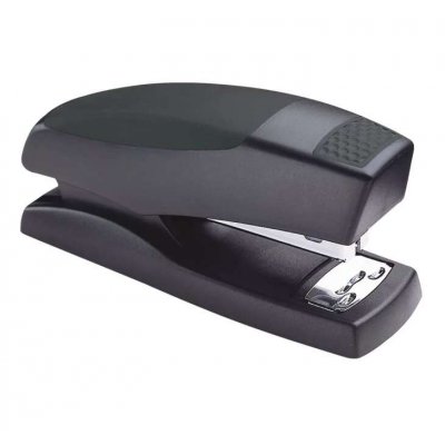 Petrus 435 Golf Grapadora de Sobremesa - Grapa hasta 30 Hojas - Grapado Cerrado, Abierto y Clavado - Color Negro