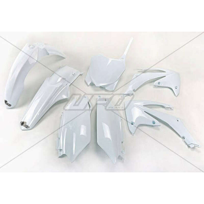 UFO Plastic Kit White Honda CRF250R/450R HOKIT114@041