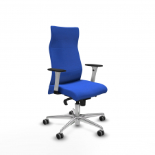 Piqueras y Crespo Albacete direcci?n sincro bali azul brazos 1D blancos base aluminio ruedas 65 engomadas