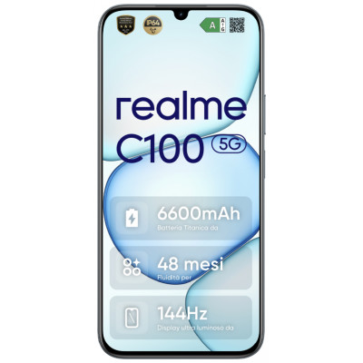 realme C100 5G 17,3 cm (6.8) SIM doble Android 16.0 USB Tipo C 4 GB 256 GB 6600 mAh Verde