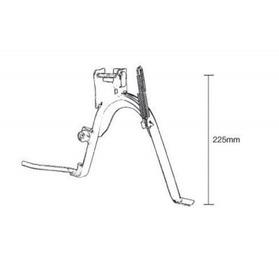 Caballete central completo 8612