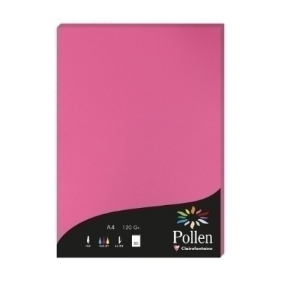 PAPEL CLAIREFONTAINE POLLEN A4 50h FUCSI