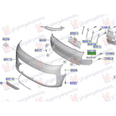 SOPORTE LATERAL DE PLASTICO PARA PARACHOQUE DELANTERO(O)