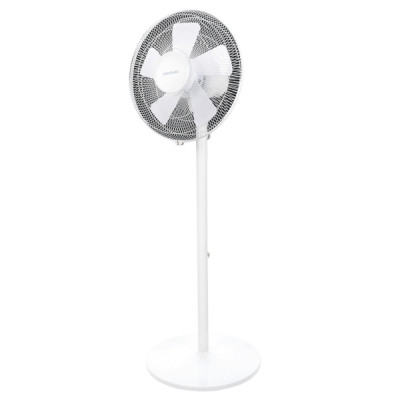 Cecotec EnergySilence 535 Ventilador de Pie y Sobremesa con 5 Aspas - Potencia de 40W - Diametro de 40cm - 3 Velocidades - Oscilacion de 75º - Altura Ajustable hasta 115cm - Color Blanco