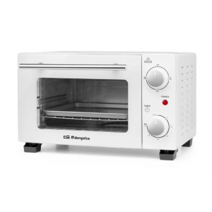 Horno compacto de sobremesa mini Orbegozo HO975, 10 litros, 800W, tostador, blanco