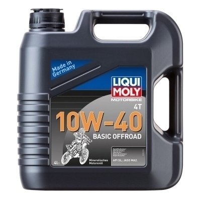 Garrafa 4L de aceite Liqui Moly 10W-40 BASIC OFFROAD 3062
