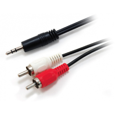 14709207 cable de audio 2,5 m 3,5mm 2 x RCA Negro