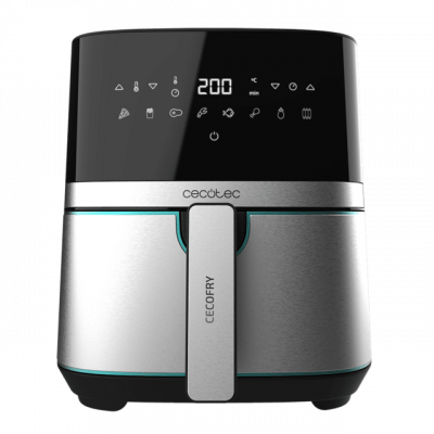 Freidora por Aire / Sin Aceite Cecotec Cecofry Full Inox 5500 Pro/ 1700W/ Capacidad 5.5L